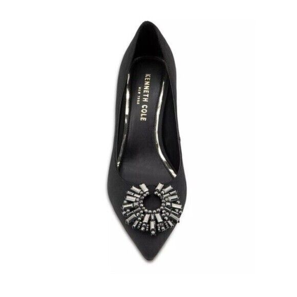 Kenneth Cole New York Women's Pointed-Toe Pump Romi Starburst Black shoes Med 8 - Picture 4 of 9
